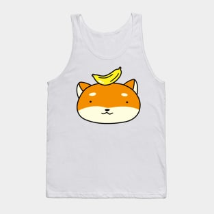 Banana Shiba Face Tank Top